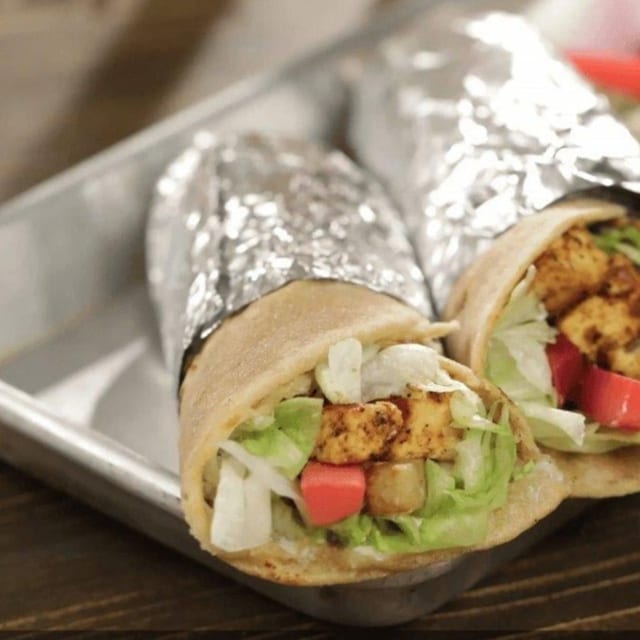 Paneer Tikka Wrap.