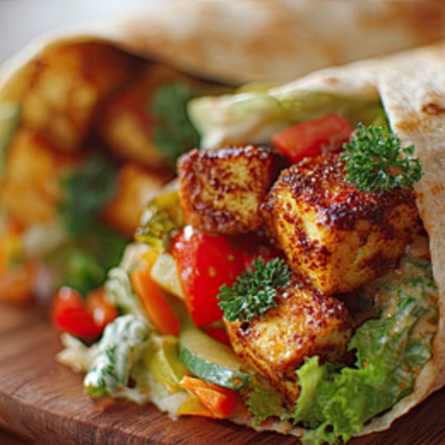 Shahi Paneer Wrap.