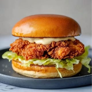 Chicken Tikka Burger with Fries