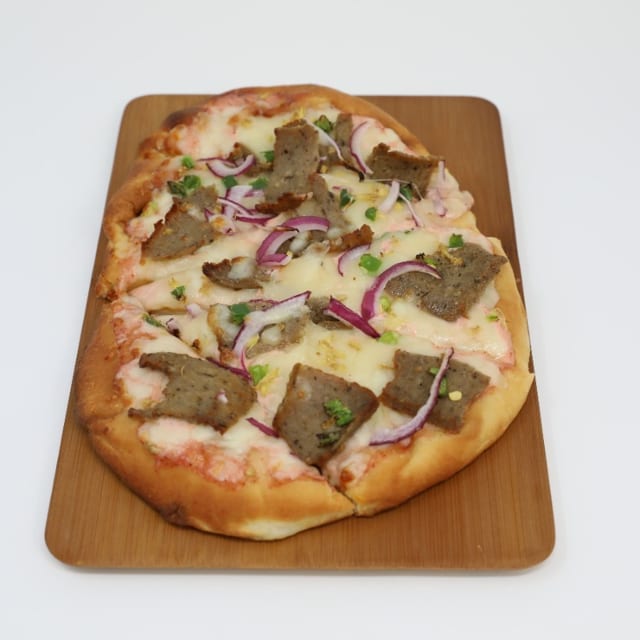 Spicy Beef Lamb Kabob Naan Pizzatwist.