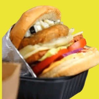 Paneer Burger with Fries