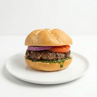 Tawa Noodles Burger with Fries