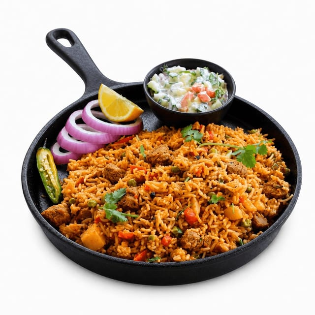 Soya Tikka Biryani.