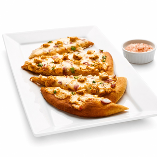 Shahi Paneer Naan Pizza