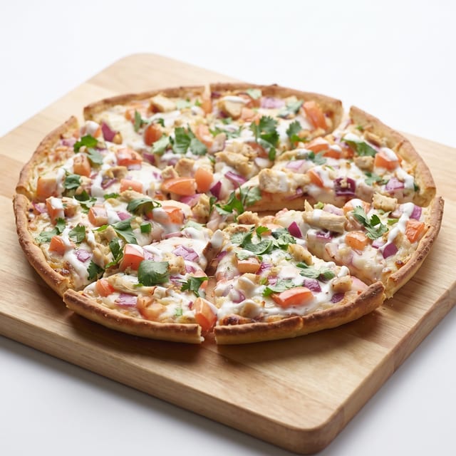 Garlic Chicken Pizza.