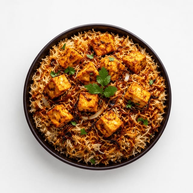 Paneer Biryani.