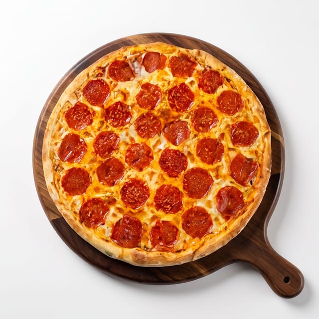 Halal Pepperoni Pizza.
