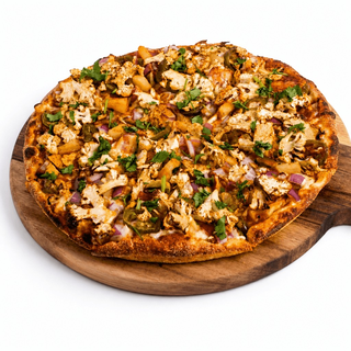 Achari Gobi Naan Pizza