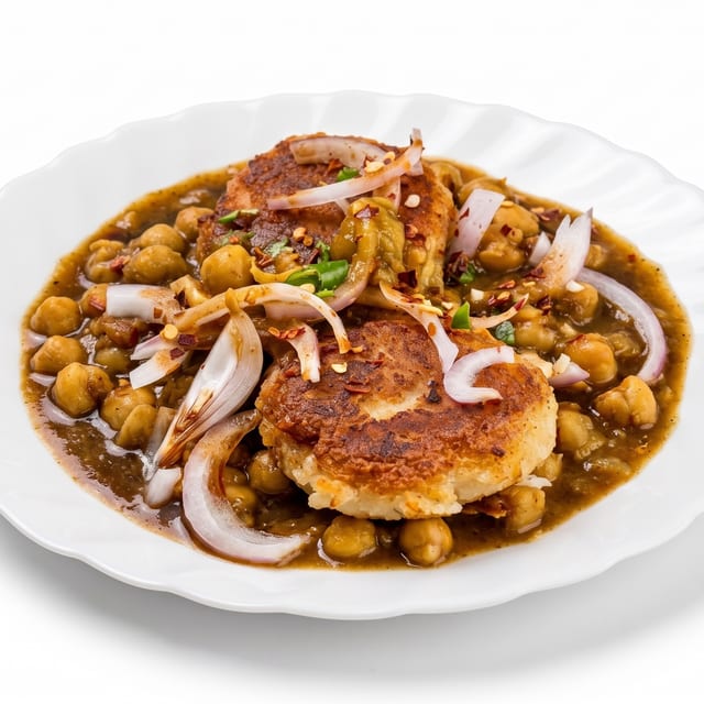 Tikki Chole Chaat.