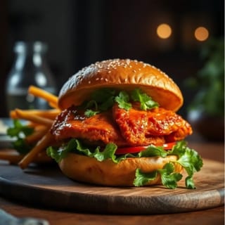 Chicken Tikka Burger (11.99)
