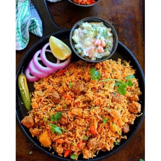 Soya Tikka Biryani