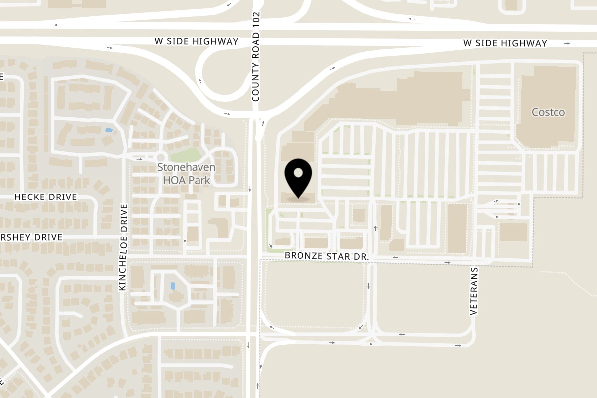 Map showing the location of Naan Twist Woodland on 2115 Bronze Star Dr #110 in Woodland